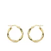 Aros Trenzados Oro Amarillo 18 K 20 Mm<Alda Joyeros Outlet