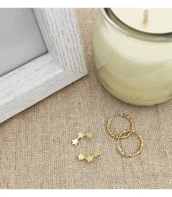 Aros Trenzados Oro Amarillo 18 K 16 Mm<Alda Joyeros Best Sale