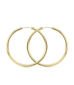 Aros Tubo Oro Amarillo 18K 35 Mm<Alda Joyeros Hot