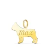 Bulldog Frances Colgante Personalizado Perro Oro 18K<Alda Joyeros Online