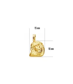 Cabeza Cristo Yacente 18 Ktes 16X15Mm<Alda Joyeros Cheap