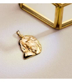 Cabeza Cristo Yacente 18 Ktes 20X19Mm<Alda Joyeros Shop