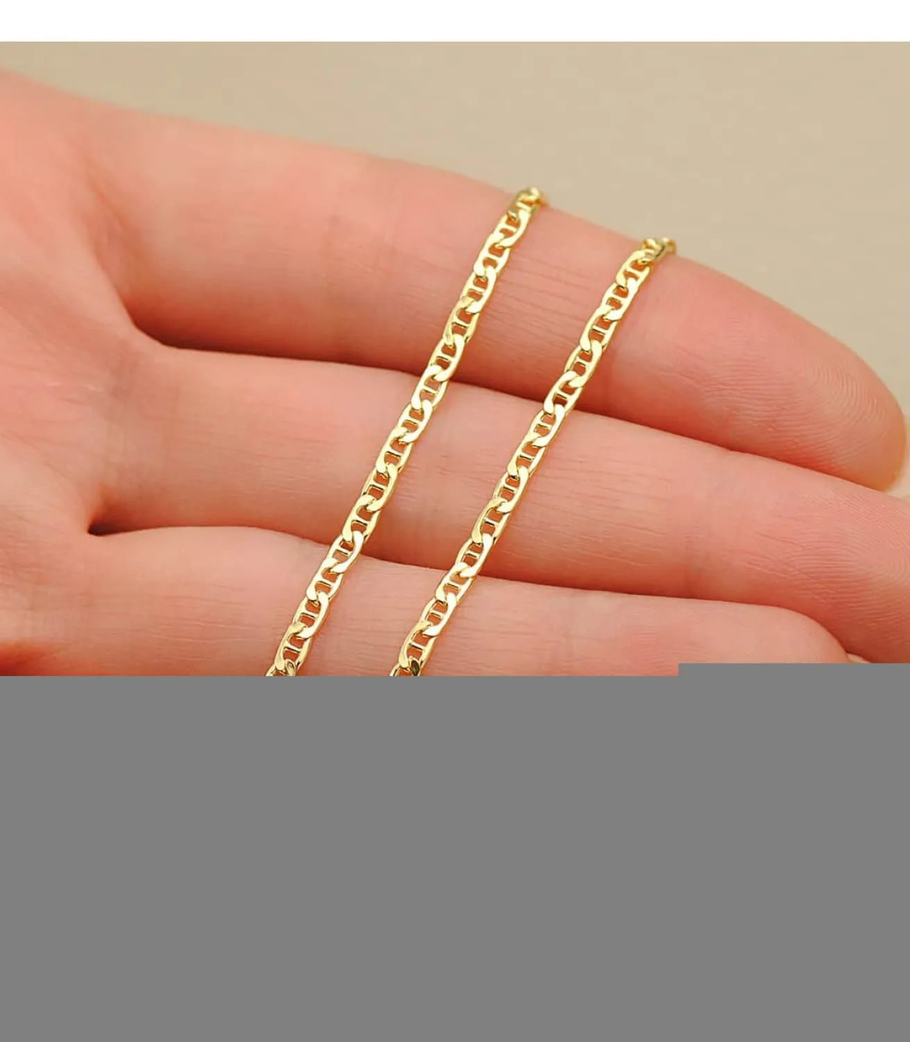 Cadena Ancla Plana Oro 18K 2 Mm 50Cm<Alda Joyeros Discount