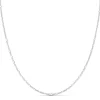 Cadena Figaro Oro Blanco 18K 1Mm 40Cm<Alda Joyeros Clearance