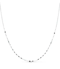 Cadena Oval Oro Blanco 18K 1.2Mm 45Cm<Alda Joyeros Hot