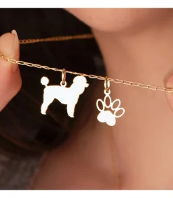 Caniche Colgante Personalizado Perro Oro 18K<Alda Joyeros Online