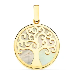 Colgante Arbol De La Vida 18 Ktes 20 Mm.<Alda Joyeros Flash Sale