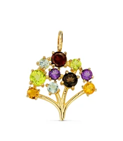 Colgante Arbol De La Vida Piedras Oro 18K<Alda Joyeros Hot