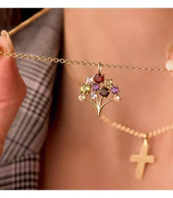Colgante Arbol De La Vida Piedras Oro 18K<Alda Joyeros Hot