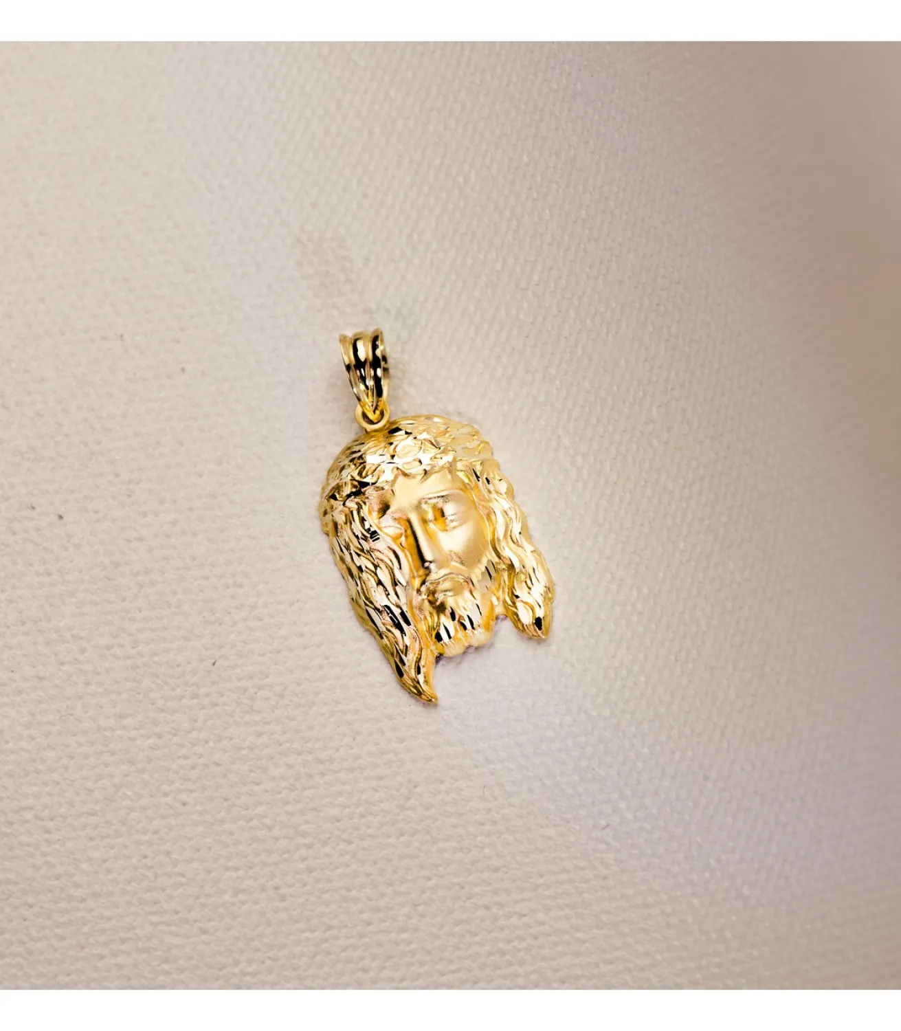 Colgante Cabeza Cristo Oro Amariilo 18K 23Mm<Alda Joyeros Cheap