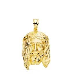 Colgante Cabeza Cristo Oro Amarillo 18K 27Mm<Alda Joyeros Shop