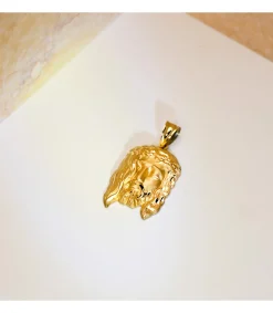 Colgante Cabeza Cristo Oro Amarillo 18K 27Mm<Alda Joyeros Shop