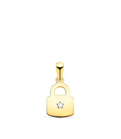 Colgante Candado Oro Amarillo 18K<Alda Joyeros Best Sale