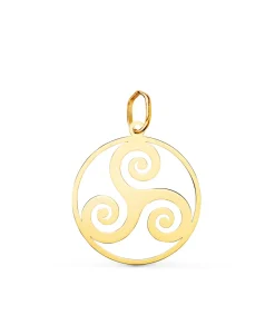 Colgante Celta Triskel Oro 18K 20Mm<Alda Joyeros Sale