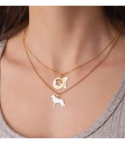 Colgante Chapa Huella De Perro Oro 18K<Alda Joyeros Hot