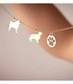 Colgante Chapa Huella De Perro 18K Calado<Alda Joyeros Shop