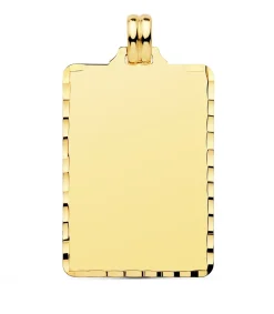 Colgante Chapa Rectangular Oro 18K 34 Mm<Alda Joyeros Discount