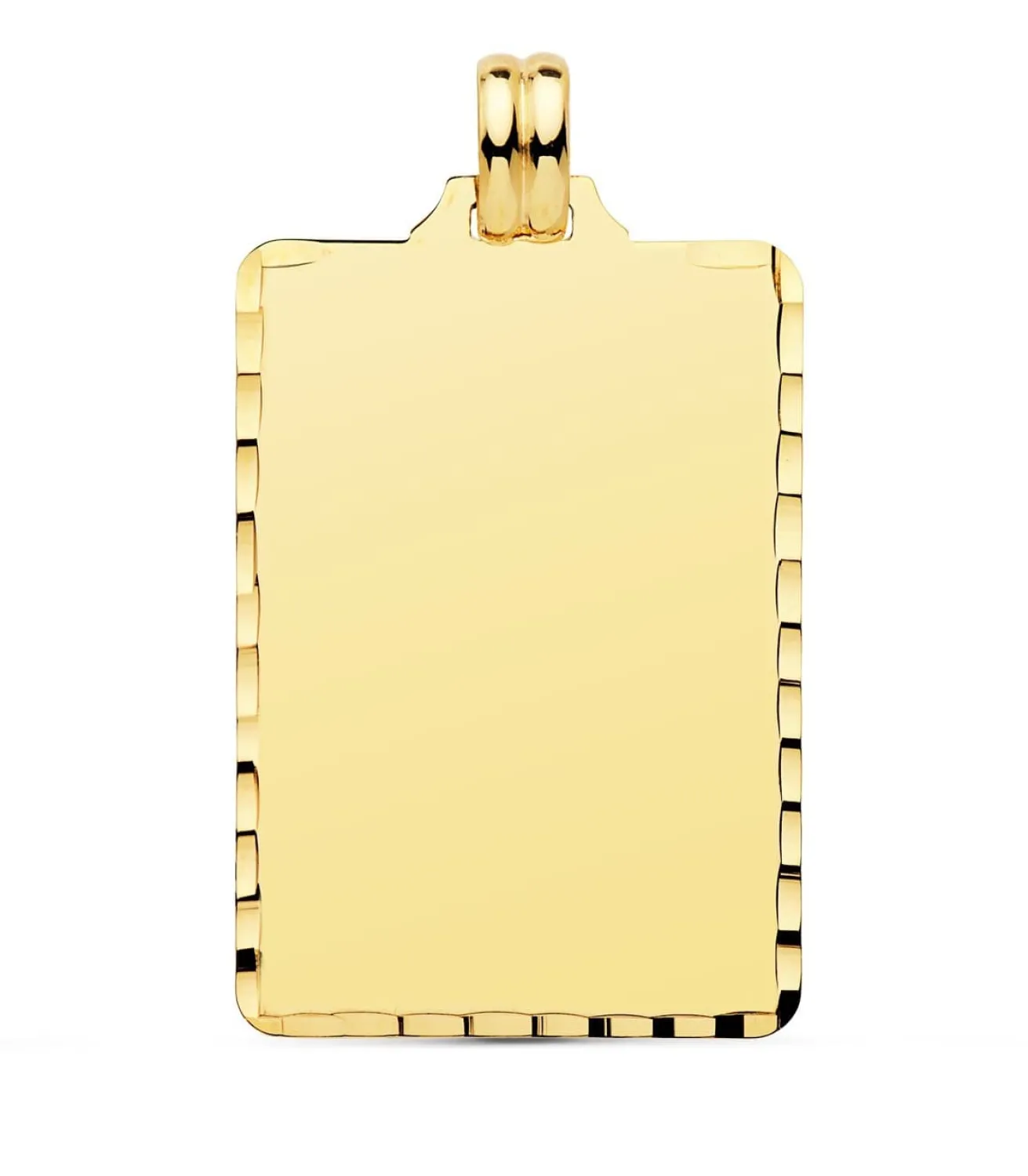 Colgante Chapa Rectangular Oro 18K 34 Mm<Alda Joyeros Discount