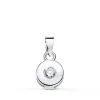 Colgante Chaton Diamante 0.050 Qtes. Ob 18K<Alda Joyeros Online
