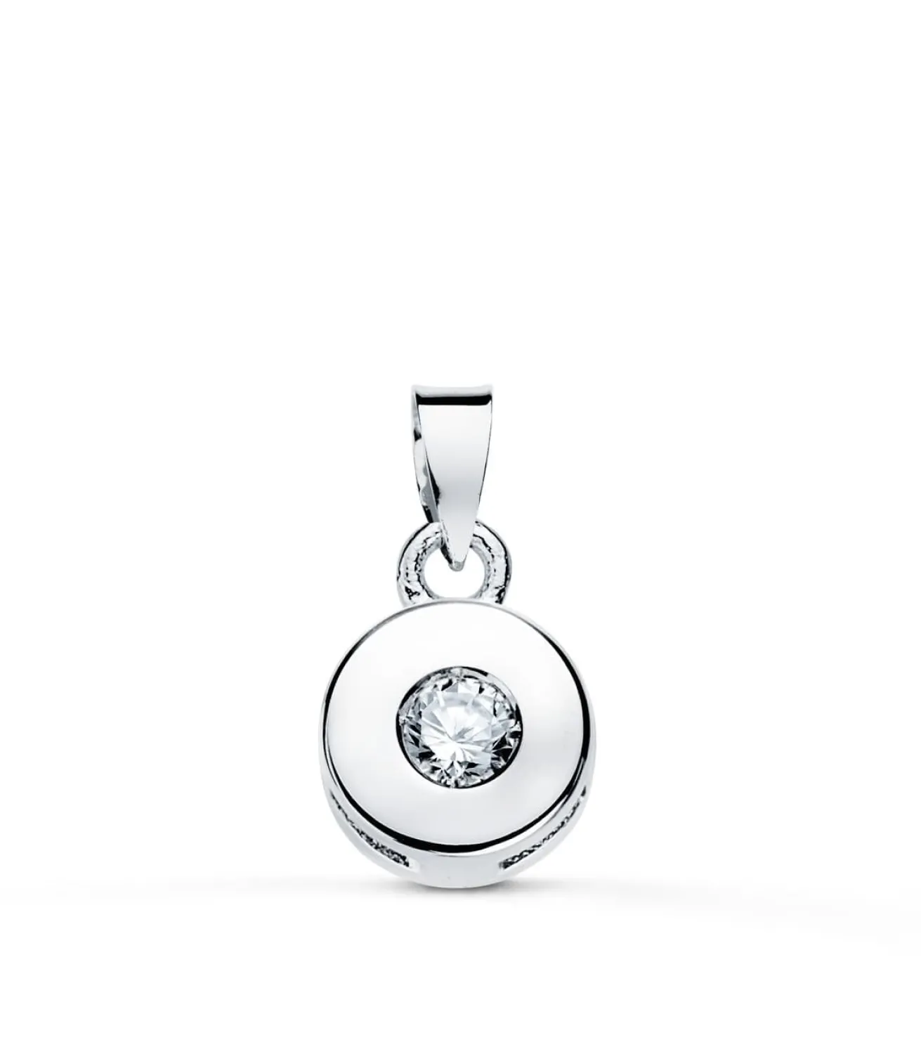 Colgante Chaton Diamante 0.065 Qtes. Ob 18K<Alda Joyeros Clearance
