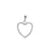 Colgante Corazon Oro Blanco 18 Ktes<Alda Joyeros Discount