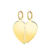 Colgante Corazon Partido Oro Amarillo 18K<Alda Joyeros Best