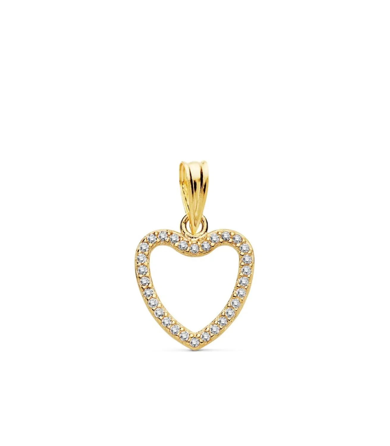 Colgante Corazon Slim Oro Amarillo 18K 13 Mm<Alda Joyeros New