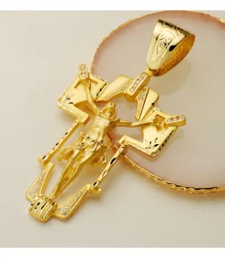 Colgante Cristo Cruz Oro Amarillo 18 K 77 Mm<Alda Joyeros Best