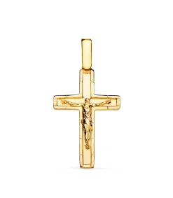 Colgante Cruz Cristo Oro 18K 26Mm<Alda Joyeros Discount