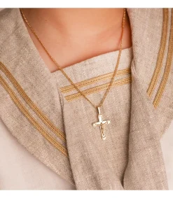 Colgante Cruz Cristo Oro 18 K 25 Mm<Alda Joyeros Outlet