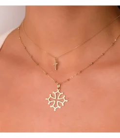 Colgante Cruz De Occitania 26Mm Oro 18K<Alda Joyeros Clearance