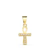 Colgante Cruz Egipcia Circonitas 18K 14Mm<Alda Joyeros Store