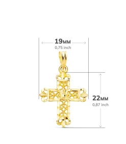 Colgante Cruz Filigrana Oro 18K 22Mm<Alda Joyeros Best Sale