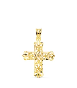 Colgante Cruz Filigrana Oro 18K 27Mm<Alda Joyeros Online
