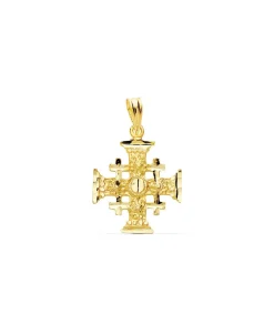 Colgante Cruz Jerusalen Oro Amarillo 18 K 17 Mm<Alda Joyeros Flash Sale