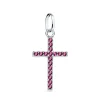 Colgante Cruz Oro Blanco 18K Amatista<Alda Joyeros New