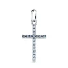 Colgante Cruz Oro Blanco 18K Azul<Alda Joyeros Fashion