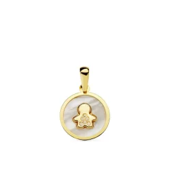 Colgante De Mujer Oro Amarillo 18K Kids Icon Boy Nacar<Alda Joyeros Sale