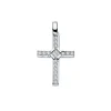 Colgante De Mujer Oro Blanco 18K Cruz Gemas I<Alda Joyeros Fashion