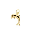 Colgante Delfin De La Suerte Oro Amarillo 18K 17 Mm<Alda Joyeros Fashion
