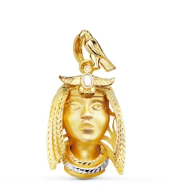 Colgante Egipcio Nefertari Oro Bicolor 18K<Alda Joyeros Store