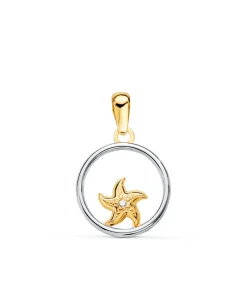 Colgante Enchantment Estrella De Mar Oro Bicolor 18K<Alda Joyeros Outlet