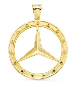 Colgante Estrella Oro Amarillo 18K Circonitas 35Mm<Alda Joyeros Best Sale