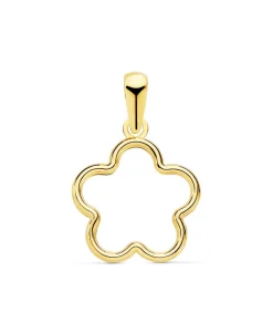 Colgante Flor Oro Amarillo 18K 16Mm<Alda Joyeros Best Sale