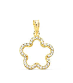 Colgante Flor Oro Amarillo 18K 16Mm<Alda Joyeros Fashion