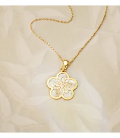 Colgante Flor Oro Amarillo 18 K 17 Mm<Alda Joyeros Flash Sale