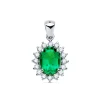 Colgante Galadriel Ob 18K Esmeralda 1.74 Q Diamantes<Alda Joyeros Discount
