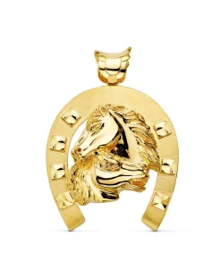 Colgante Herradura Caballos Oro 18K 50Mm<Alda Joyeros Hot