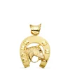 Colgante Herradura Con Caballo Oro 18K 36 Mm<Alda Joyeros Clearance