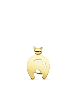 Colgante Herradura Con Caballo Oro 18K 25 Mm<Alda Joyeros Clearance